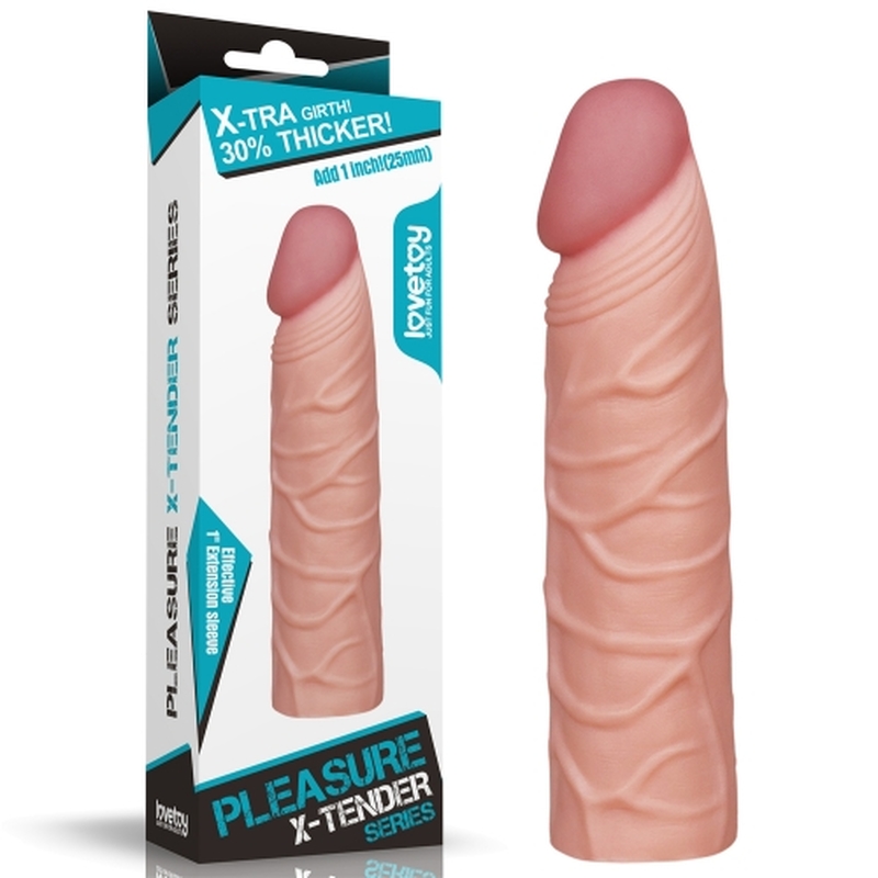 (image for) Add 1\" Pleasure X Tender Penis Sleeve