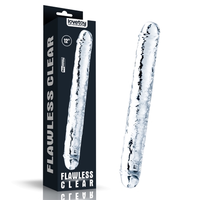 (image for) Flawless Clear Double dildo 12\"