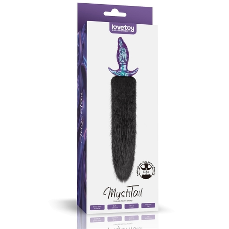 (image for) MystiTail Silicone Anal Plug with 14\" Tail