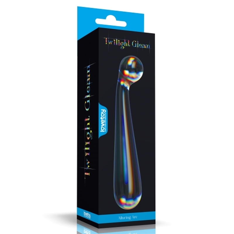 (image for) Twilight Gleam Glass Dildo- Alluring Arc
