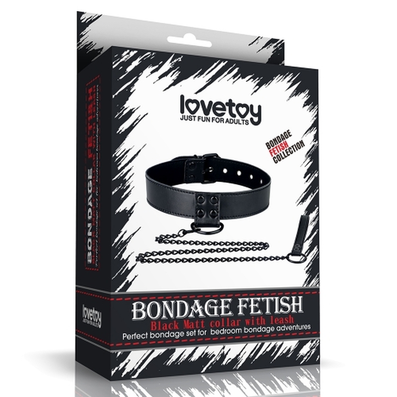 (image for) Bondage Fetish Black Matt Collar