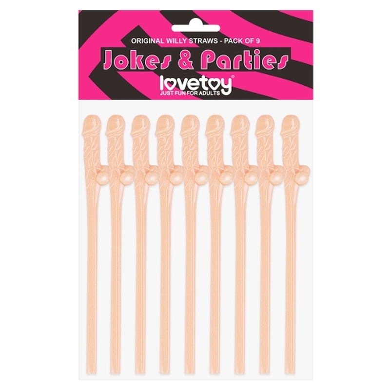 (image for) Original Dildo Straws – Pack of 9
