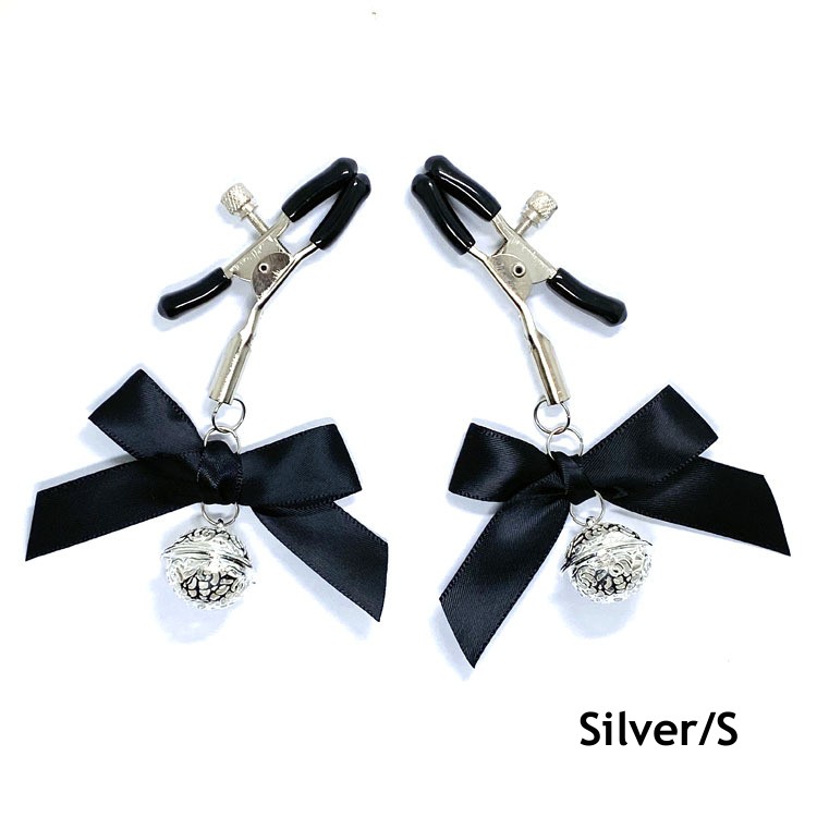 (image for) Hollow Lantern Bell Bow Nipple Clamp