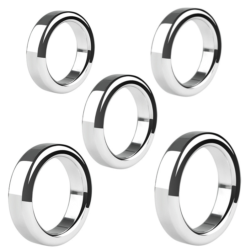 (image for) Chrome Stainless Steel Cock Ring - 1.2cm Height
