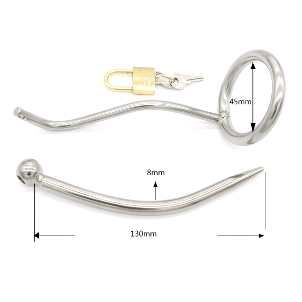 (image for) Hard Up Locking Penis Plug Chastity