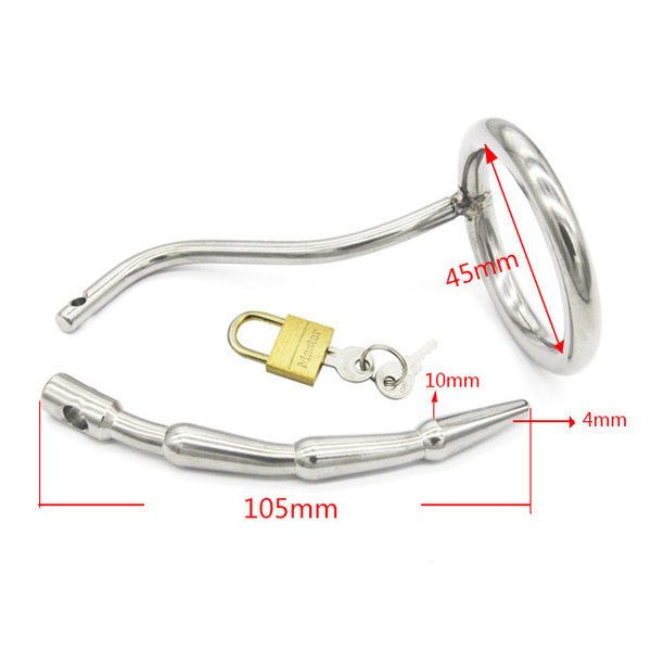 (image for) Stainless Steel Chastity Device Cage Locking