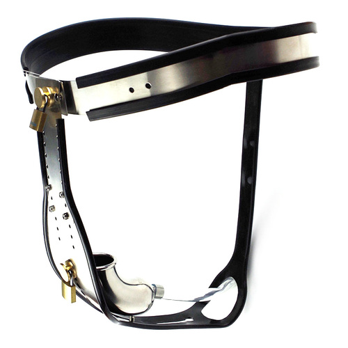 (image for) Trap Locking Male Chastity Belt with Cock Cage
