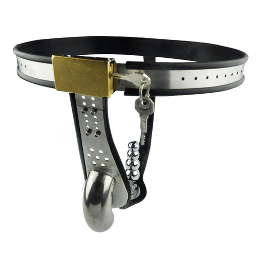 (image for) Nutshell Locking Steel Chastity Belt For Male