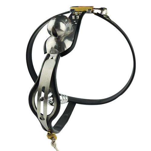 (image for) Nutshell Locking Steel Chastity Belt For Male