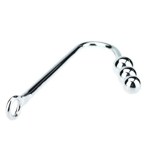 (image for) Three Ball Steel Anal Hook