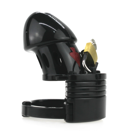(image for) Adjustable Male Cock Cuff Chastity Device - Black
