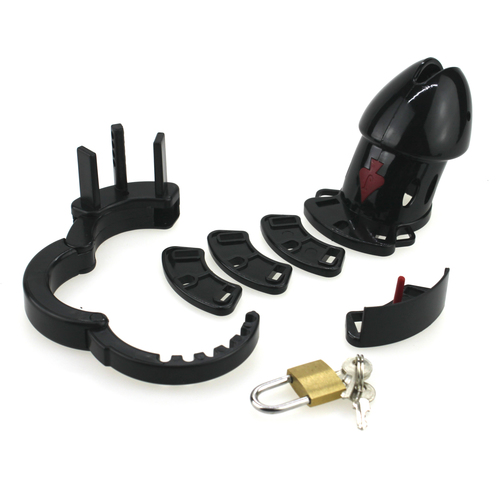 (image for) Adjustable Male Cock Cuff Chastity Device - Black