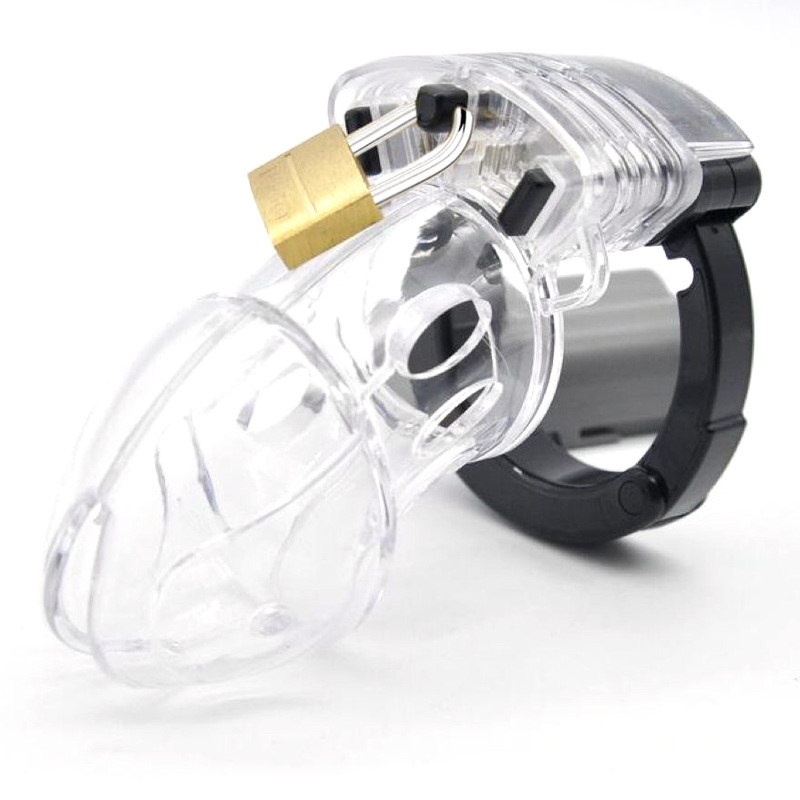 (image for) Adjustable Male Cock Cuff Chastity Device - Clear