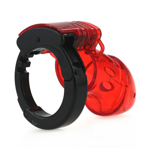 (image for) Adjustable Male Cock Cuff Chastity Device - Red