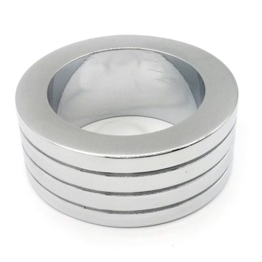 (image for) Heavy Duty Stainless Steel Cock Ring - 3 Ring