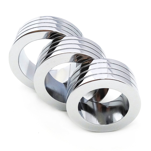 (image for) Heavy Duty Stainless Steel Cock Ring - 3 Ring