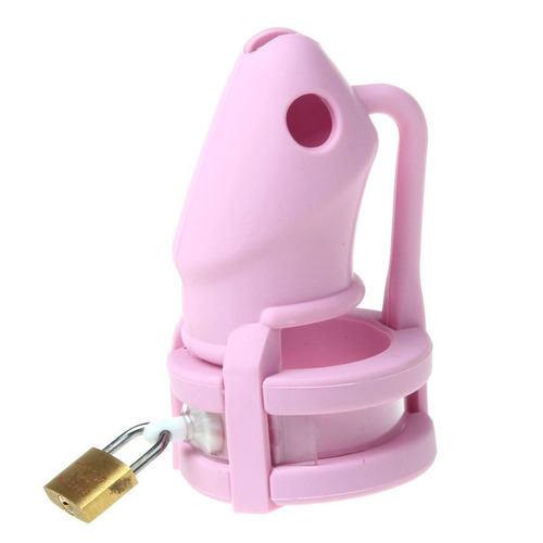 (image for) Chastity Cage Silicone Birdlocked - Pink