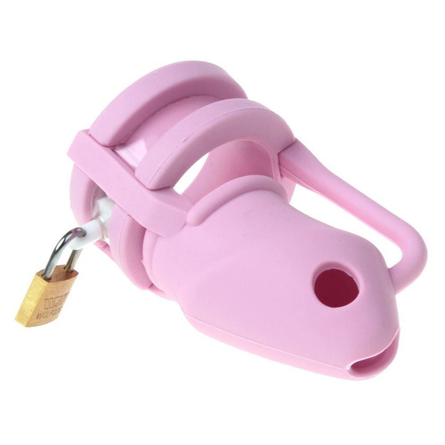 (image for) Chastity Cage Silicone Birdlocked - Pink