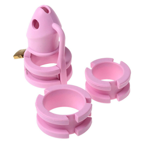 (image for) Chastity Cage Silicone Birdlocked - Pink