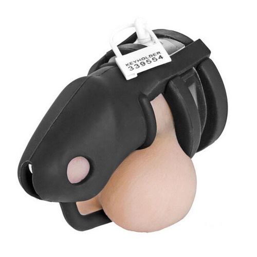 (image for) Chastity Cage Silicone Birdlocked - Black