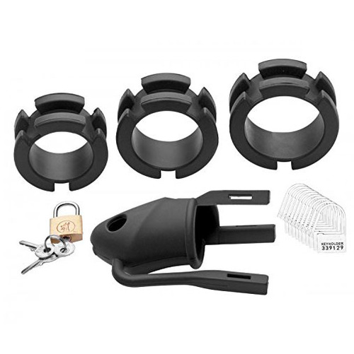 (image for) Chastity Cage Silicone Birdlocked - Black