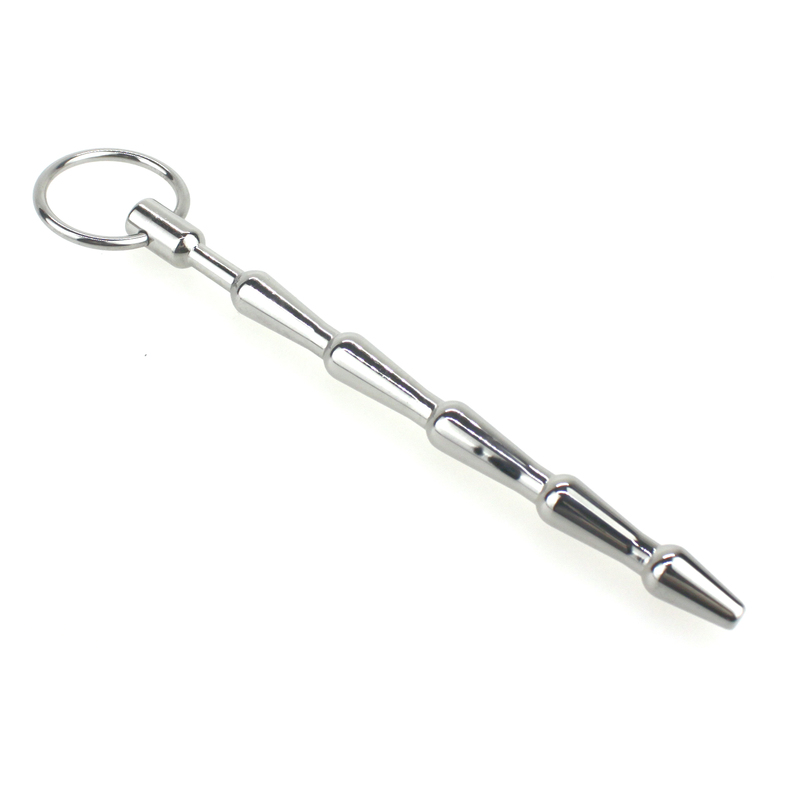 (image for) Medium Metal Penis Plug With Pull Ring