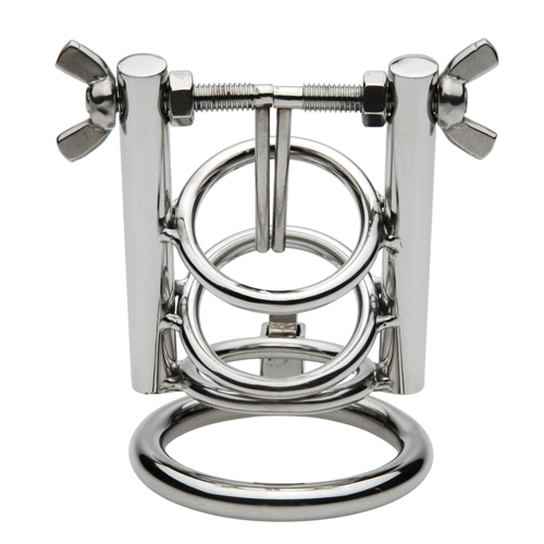 (image for) Stainless Steel Urethral Spreader CBT Chastity Cage
