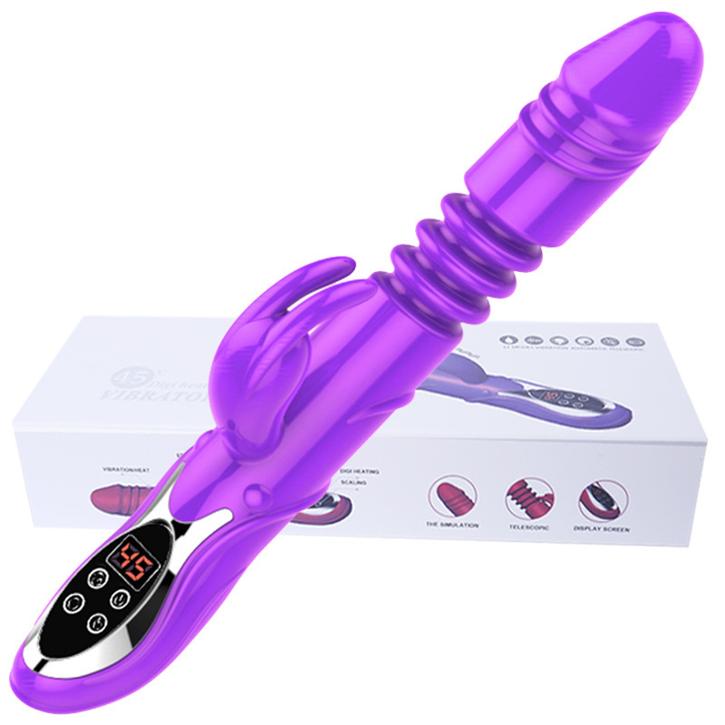 (image for) LCD Heating Silicone Rabbit Vibrator