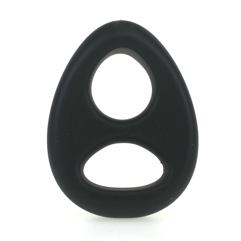 (image for) Soft Silicone Double Hole Cock Ring
