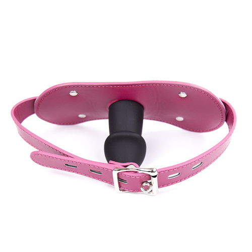 (image for) Locking-able Silicone Dildo Mouth Gag