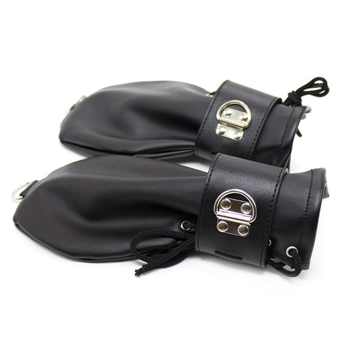 (image for) Leather Bondage Mittens