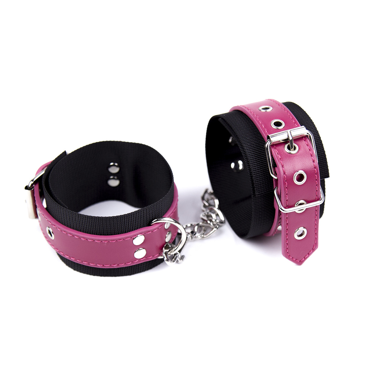 Leather Strap Nylon Bondage Cuffs