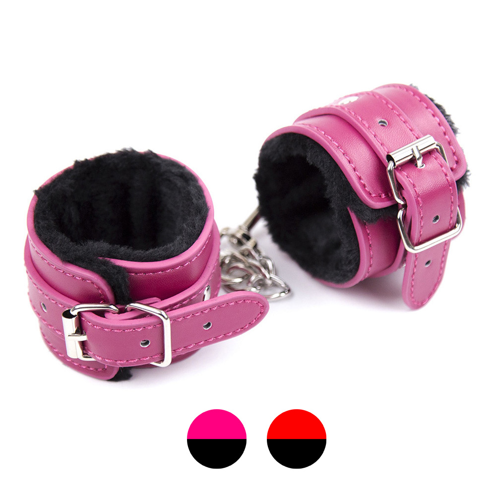 Rose One Row Nail  Fur Lined Cuffs