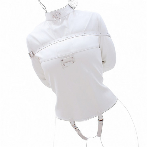 (image for) Strict Leather Premium Straight Jacket - White