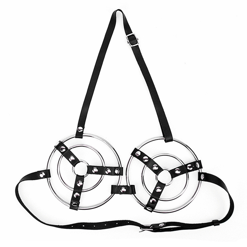 (image for) Female Fetish Metal Ring Bra