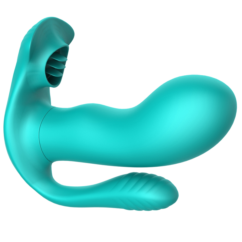(image for) Strap on Dildo With Clitoris & Anal Stimulator